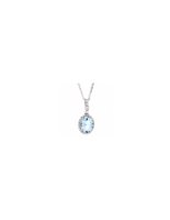 Halskette Damiani Dame Notte Di San Lorenzo in Weißgold Acquamarina 0.42 Ct 20076511 - 20076511
